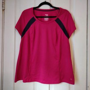 Raspberry Athletic Tee Danskin Now 2X